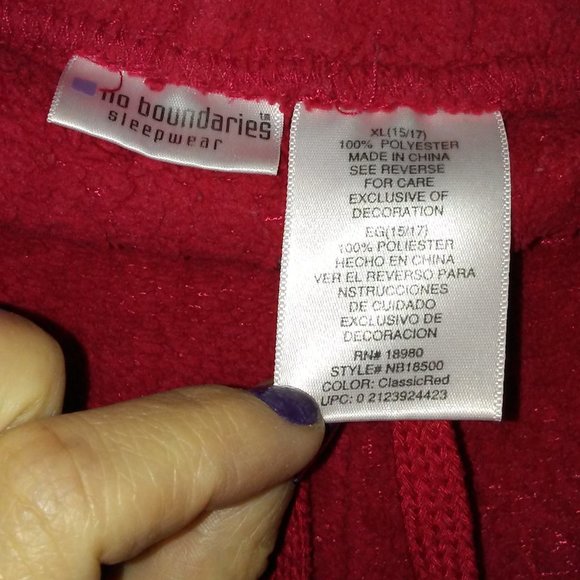 Like new! Red Sweatpants - Picture 3 of 3